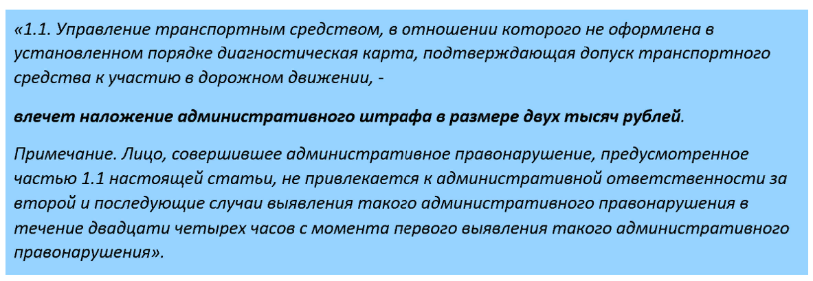 Скриншот ч. 1.1, ст. 12.1, КоАП РФ